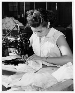 Lady Sewing 